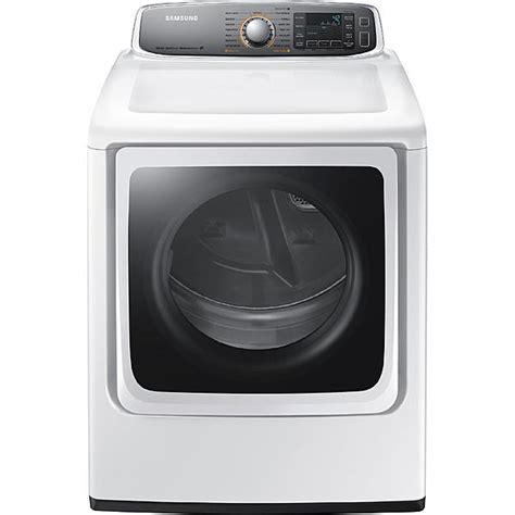 Samsung Dv56h9000gw 95 Cu Ft Gas Dryer White Luxe Washer And