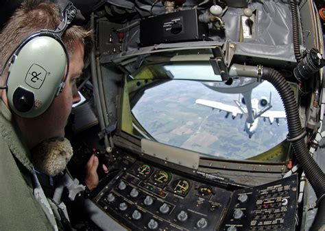 Staff Sgt Nathan Moore A Boom Operator From The 126th Air Refueling Wing Illinois Air