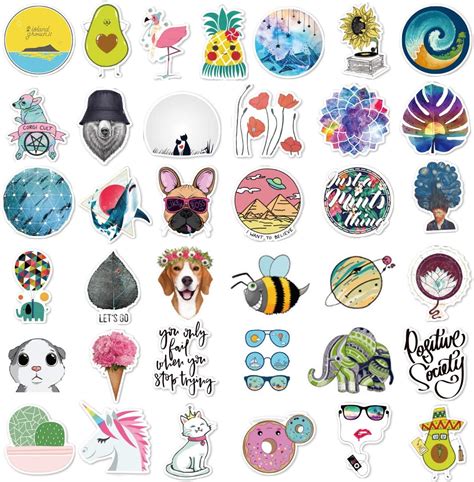 Cute Stickers105pcslaptop And Water Bottle Decal Aesthetic Sticker