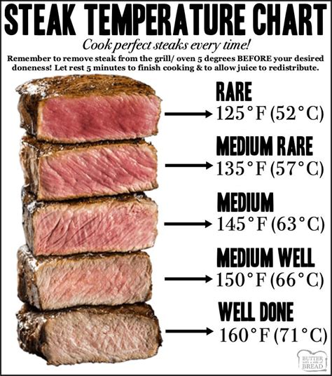 Steak Temperature Chart For How Long To Cook Steaks Smoked Food