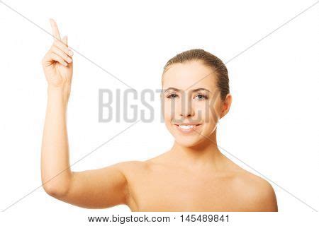Nude Woman Pointing Image Photo Free Trial Bigstock
