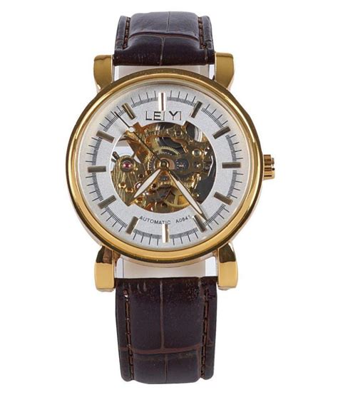 Leiyi Brown Automatic Watch Buy Leiyi Brown Automatic Watch Online At