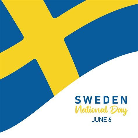 June 6 National Day Happy Sweden National Day Or Sveriges Nationaldag