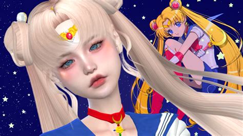 Preview Create A Sim Usagi Tsukino Sailor Moon Download Sims 4