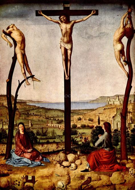 The Crucifixion By Antonello Da Messina Jesus Christ On The Etsy