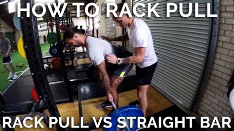 How To Rack Pull Straight Bar Deadlift Vs Rack Pull Youtube