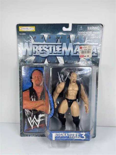 VINTAGE STONE COLD Steve Austin WWE WWF Jakks Figure Signature Series