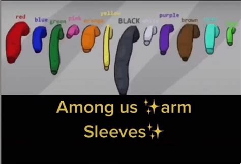 among us arm sleeves r amongus