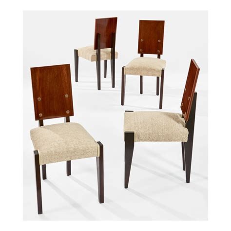 After AndrÉ Sornay Set Of Four Side Chairs Design 20th Century