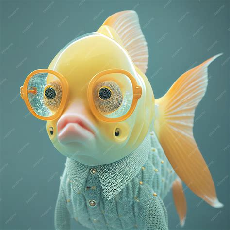 Premium Photo | Realistic lifelike goldfish fish in pastel bright