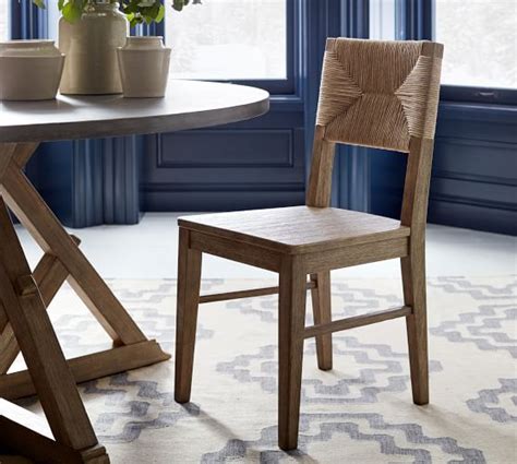 Crafted from solid beech wood, this piece features a sculptural frame with a rounded. Woven Dining Chairs & Seagrass Dining Chairs | Pottery Barn