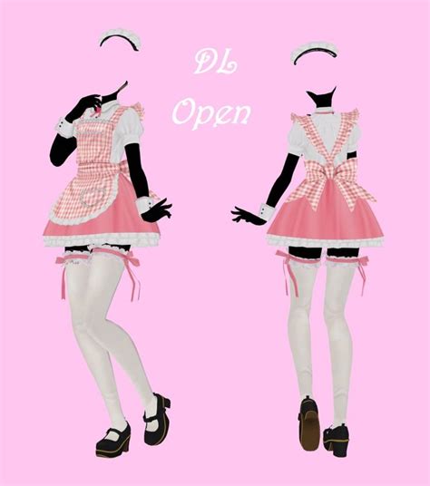 Tda Maid Outfits By Harukaluka Maid Outfit Sims 4 Toddler Sims 4