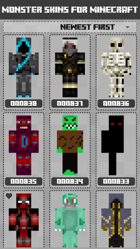 Monster Skins For Minecraft Pe Browse Hundreds Of The Best Monster