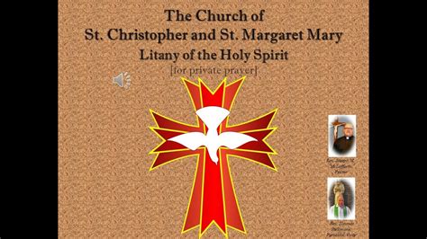 The Litany Of The Holy Spirit St Christopher And St Margaret Mary