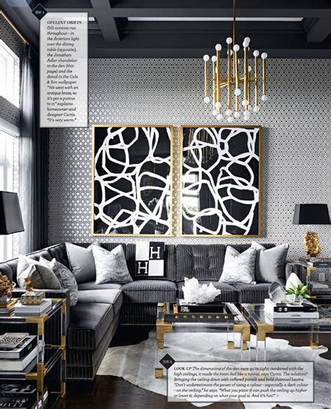 Gold And Grey Modern Masculine Glamour Living Room By Mrcurtiselmy