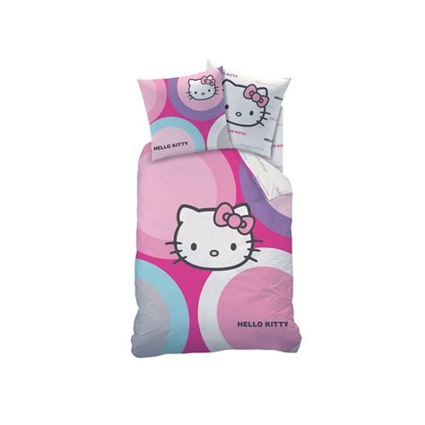 Hello kitty parure de lit bébé housse de couette + taie. hello kitty couette 1 personne pour fille - déco chambre