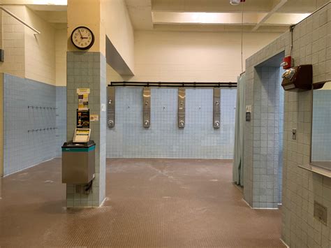 open shower appreciation — the showers in the men s locker room in the