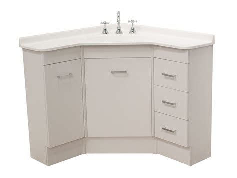 Though each bathroom is different, our wide selection of bathroom vanities at kitchen & bath authority makes it easy to find the right piece for your space. Base 915 Corner Vanity Unit from Reece | Corner sink ...