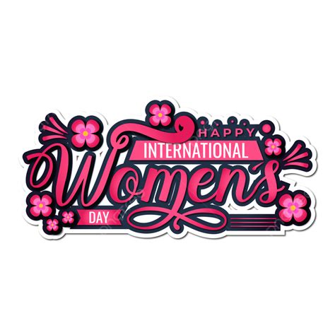 Happy Womens Day Typography With 8 March Illustration Vector 8 March