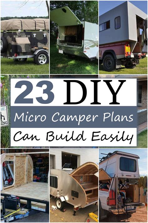 23 Diy Micro Camper Plans You Can Build Easily Diy Crafts