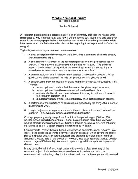 Example Of Concept Paper For Academic Research Pdf