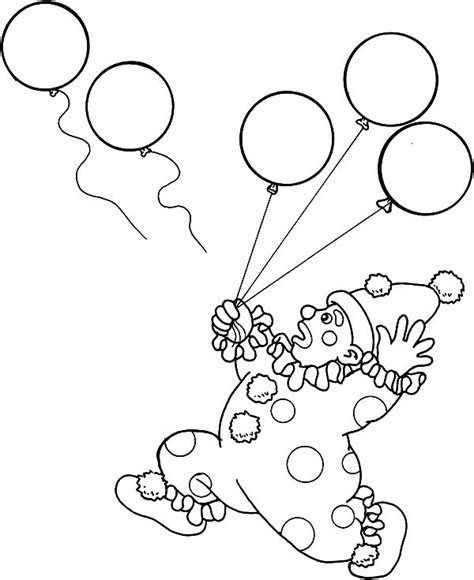 How to use carnival coloring book. Clown Lose His Balloons Carnival Coloring Pages : Best Place to Color