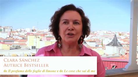 Clara Sánchez presenta LE MILLE LUCI DEL MATTINO YouTube