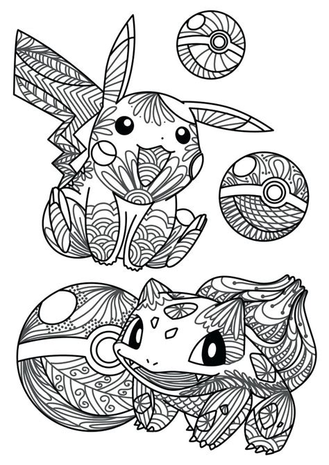 Pokemon Coloring Pages For Adults At
