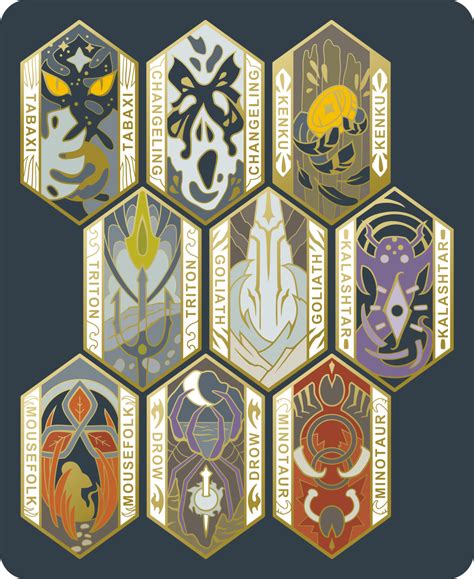 Art And Rpgs — More Dandd Race Designs For This Enamel Pin Series