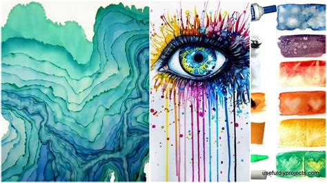 These easy watercolor ideas will help you get started! 15 Watercolor Painting Ideas You Can Do At Home - Useful ...