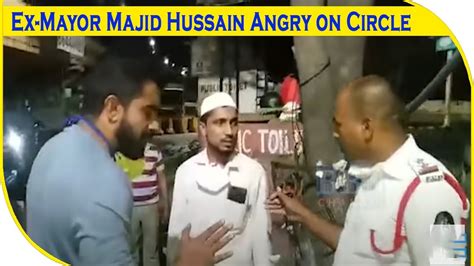 ex mayor majid hussain protest against stopping female dialysis patient by traffic police bbn