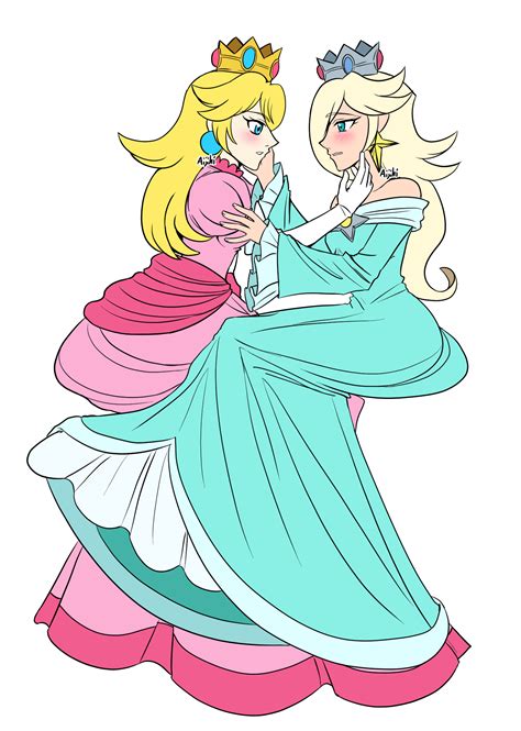 princess peach x princess rosalina by aijihi on deviantart