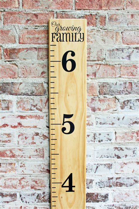 Diy Growth Chart Ruler Vinyl Decal Kit Traditional Style Etsy
