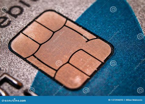 Chip On Credit Card Stock Image Image Of Electronic 137394693