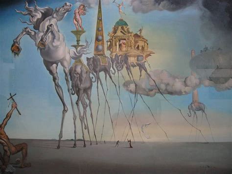 Salvador Dali Die Versuchung Des Heiligen Antonius 1946 Horse