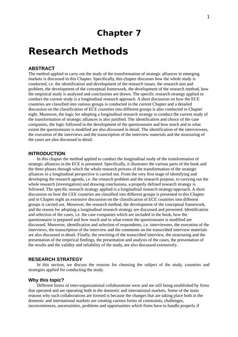 Pdf Research Methods