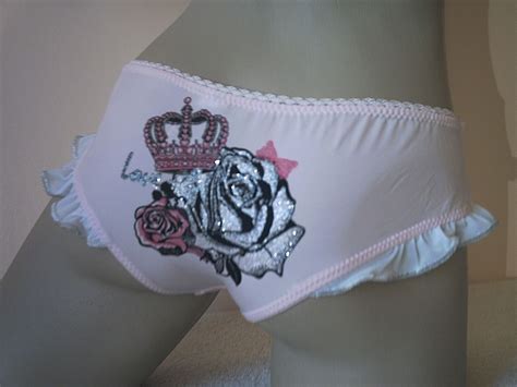 Gorgeous Baby Pink Silky Satin Frilly Shorty Cami Knickers Playsiut Teddy Xs Ebay