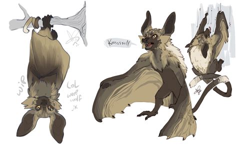 Wolf Lemur Bat By Clovercoin Fantasy Creatures Art Mythical