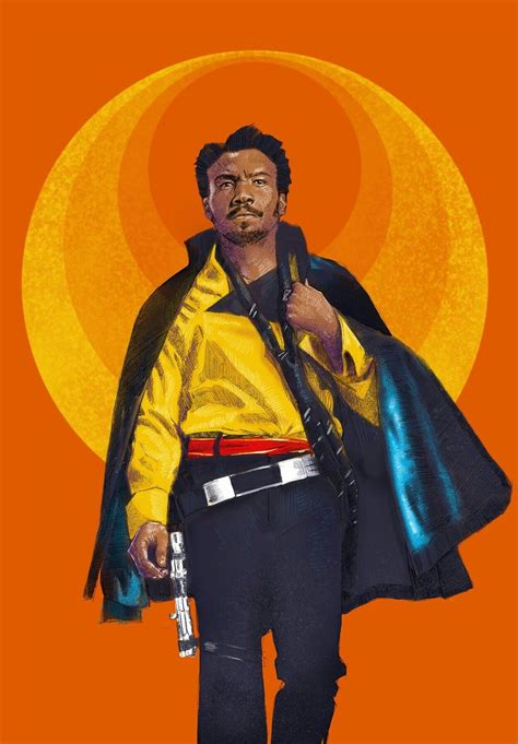 Art Portrait Of Lando Calrissian As Portrayed By Donald Glover In Solo