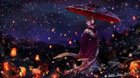 2560x1440 Anime Girl With Umbrella 1440p Resolution Hd 4k Wallpapers