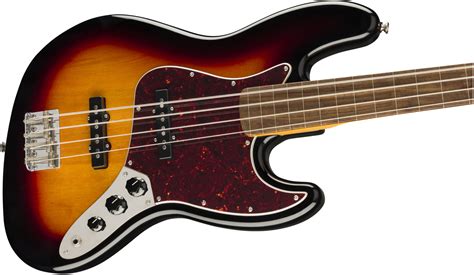 Fender Squier Classic Vibe 60s Jazz Bass Fretless Lrl 3 Tone Sunburst