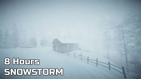 8 Hours Blizzard Sounds And Howling Wind Heavy Snowstorm Winter Storm