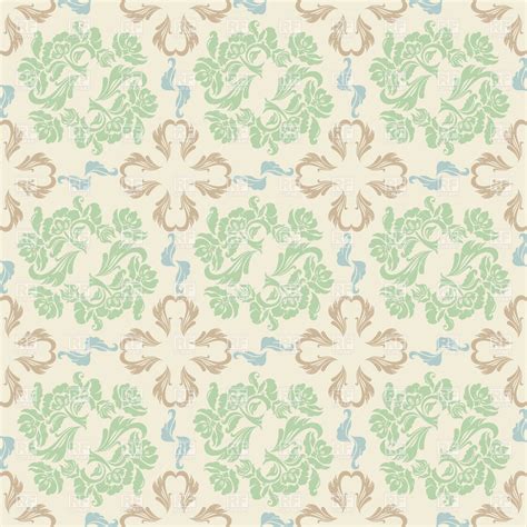 Free Download Seamless Victorian Wallpaper With Curled Pattern