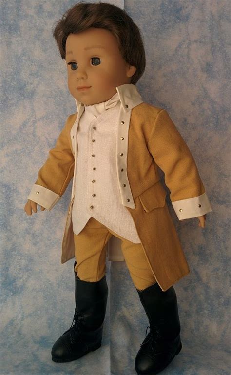 From Ag Doll House Logan American Boy Doll In Mustard Hamilton Frock