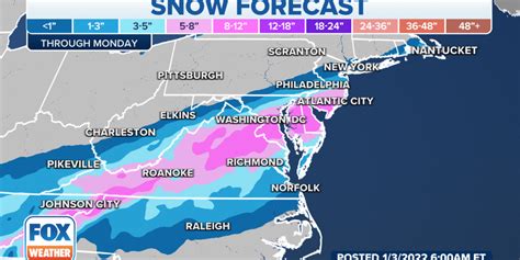 First Winter Storm Of 2022 Dumped Heavy Snow Across Mid Atlantic On