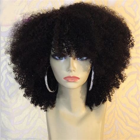 Short Afro Curly Full Lace Human Hair Wigs Afro Kinky Curly Lace Front Brazilian Hair Wigs Human