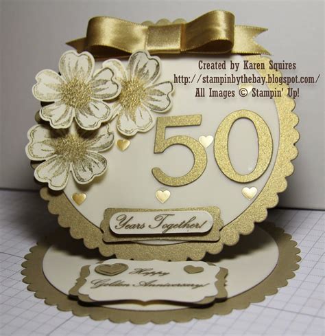 Stampin By The Bay Happy 50th Wedding Anniversary Mom And Dad