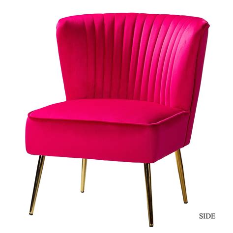 Hot Pink Accent Chairs Amazon Com Pink Upholstered Chair Jane Tufted