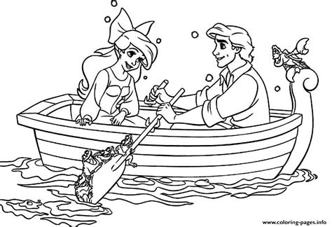 Ariel Prince Eric Coloring Page