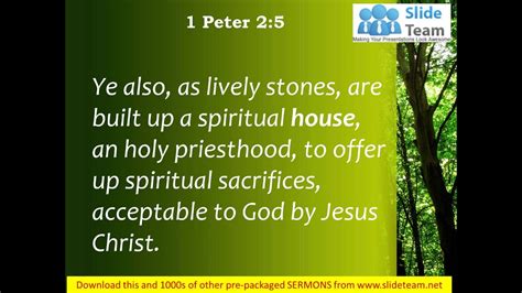 Behold, i am laying in zion a stone, a cornerstone chosen and precious, and whoever believes in him will not be put to shame. 1 Peter 2 5 You also like living stones PowerPoint Church ...